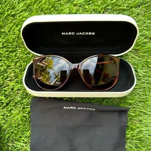 marc jacobs 58mm tortoise shell cat eye sunglasses